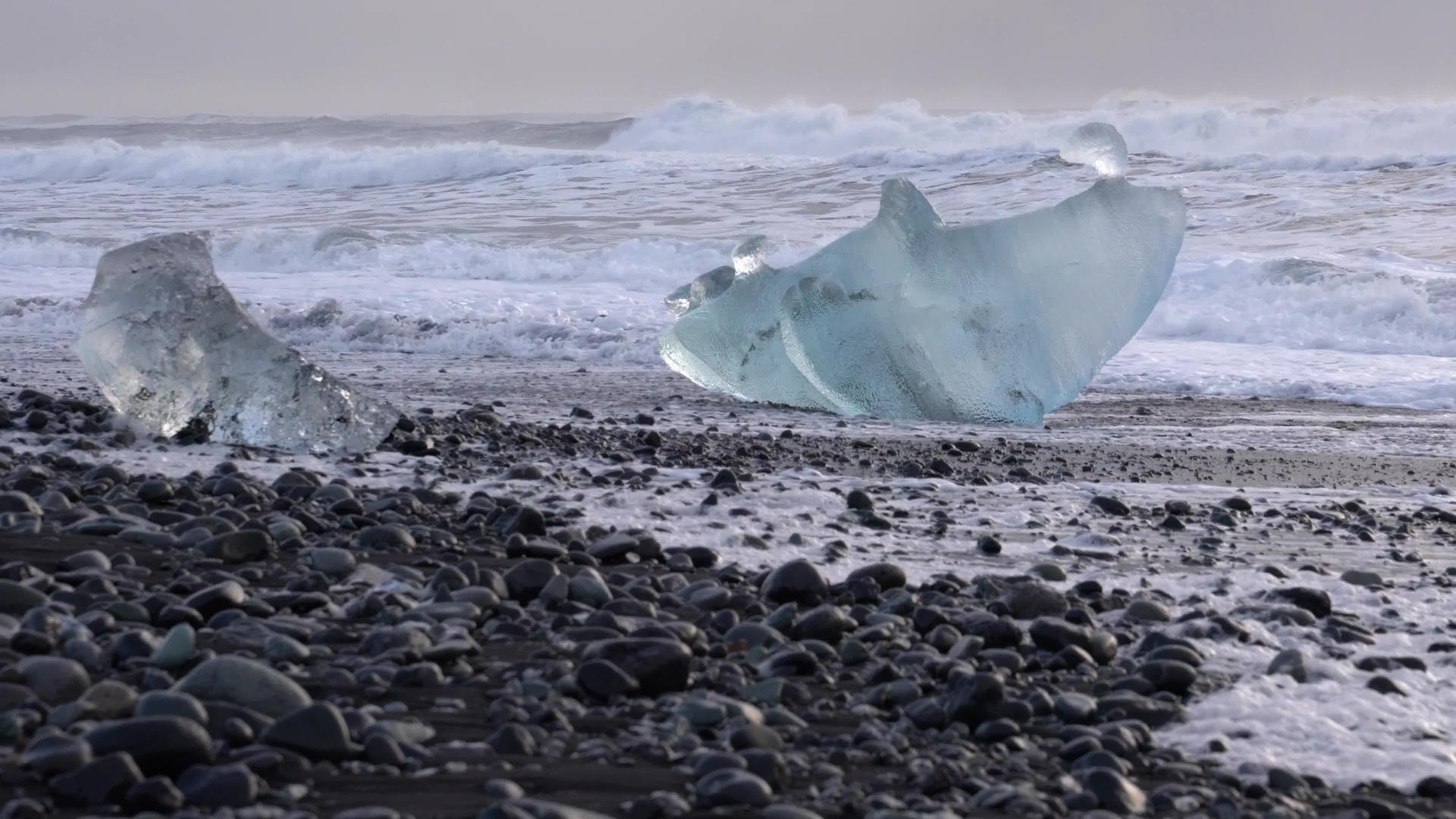 冰岛钻石海滩视频的预览图