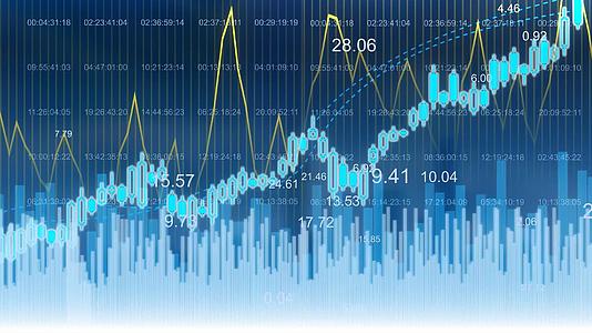 4k科技感股市股票变化曲线图AE模板视频的预览图