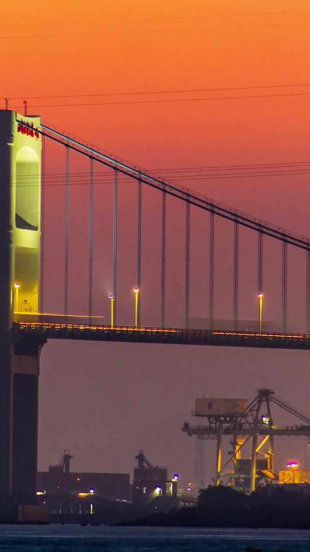 汕头海湾大桥延迟视频素材视频的预览图