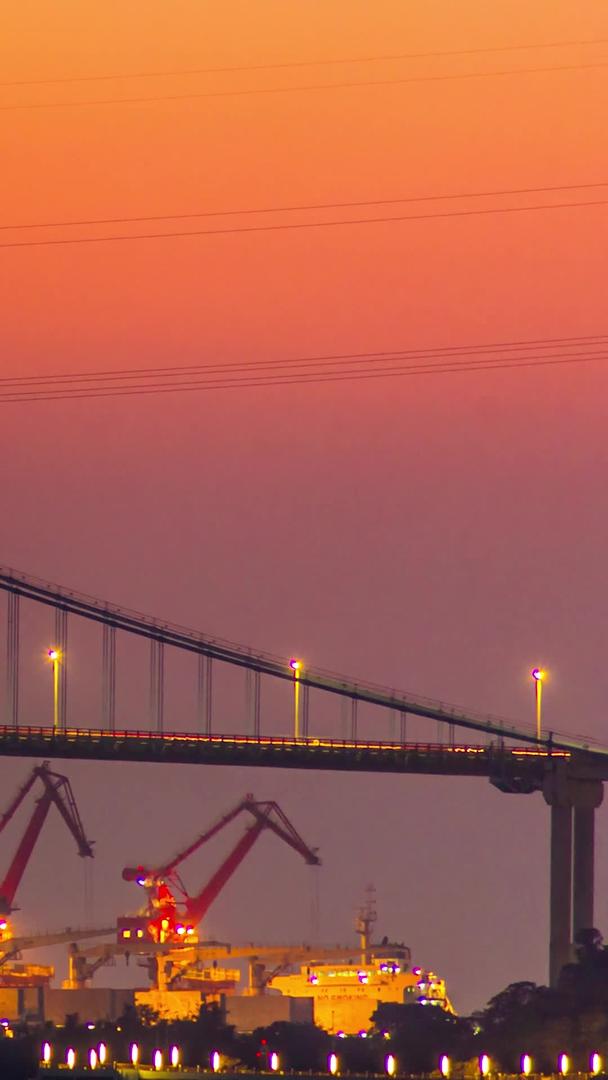 汕头海湾大桥延迟视频素材视频的预览图