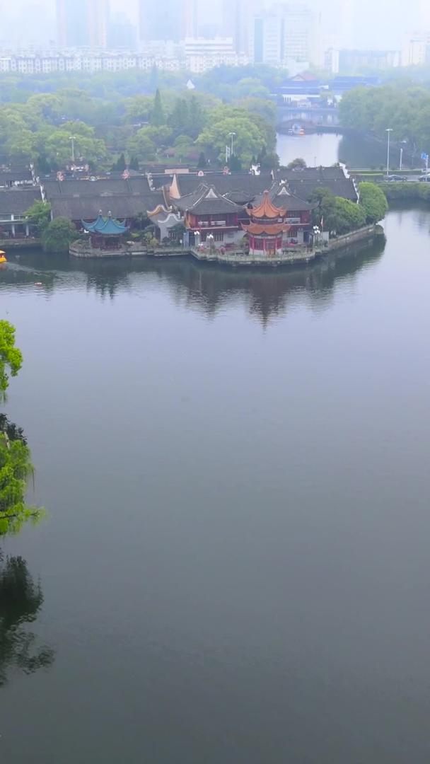 月湖航拍宁波5A景区风景名胜视频的预览图