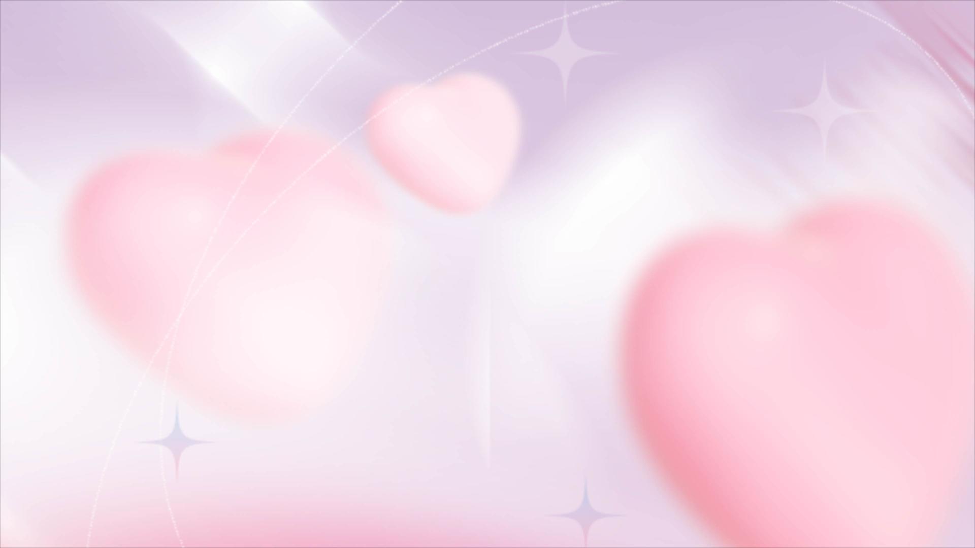 爱情情人节动态背景视频4K粉红浪漫唯美视频的预览图