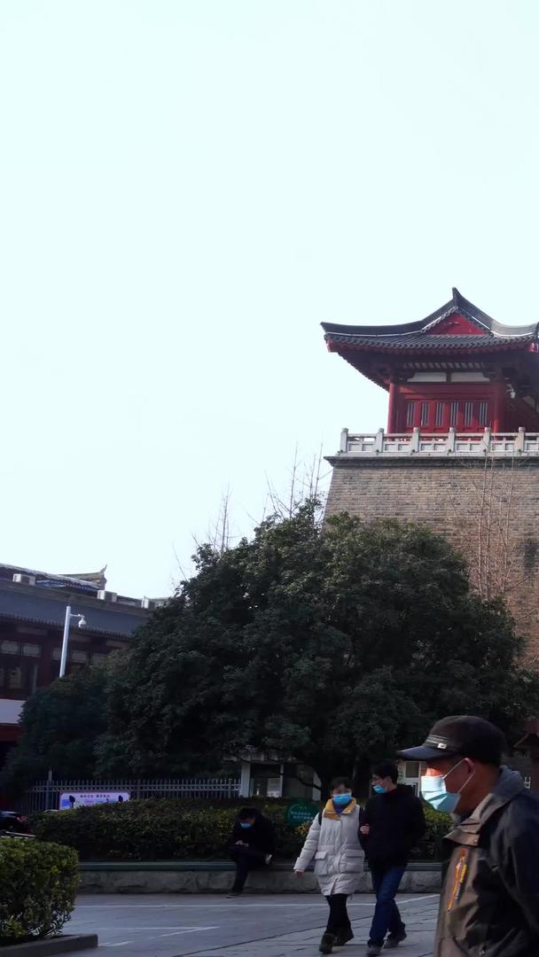 襄阳古城建筑标志襄阳博物馆广泛延时视频视频的预览图