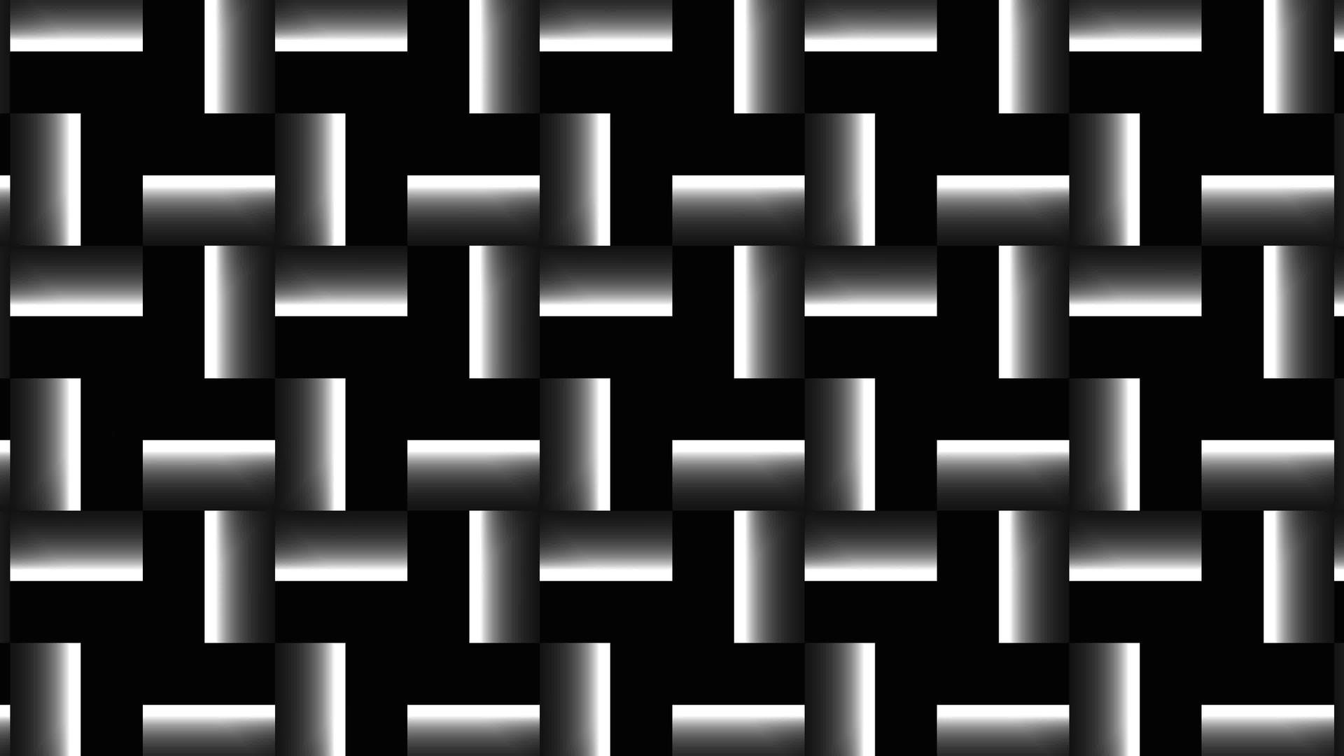 黑白方形和白色方形keuhd动画背景高分辨率无缝环状视频的预览图