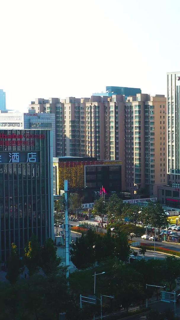 河南郑州新区建筑绿地标志河南航拍视频的预览图