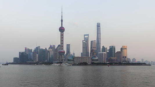 上海陆家嘴天际线视频的预览图