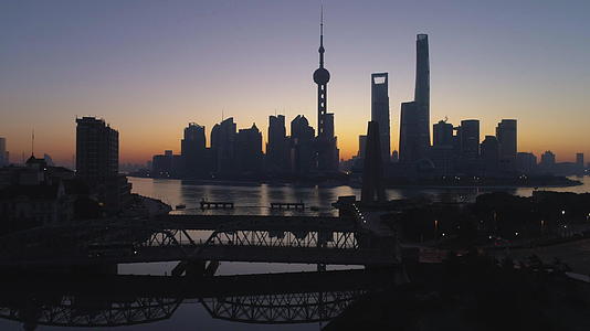 上海陆家嘴天际线视频的预览图