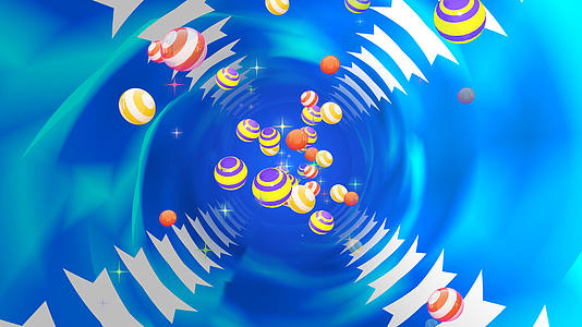 创意隧道甜美小球视频的预览图