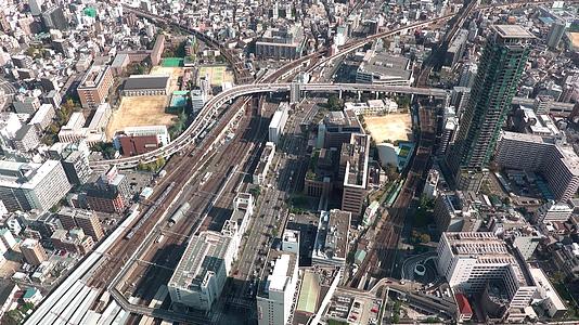 日本关西市中心航拍视频的预览图