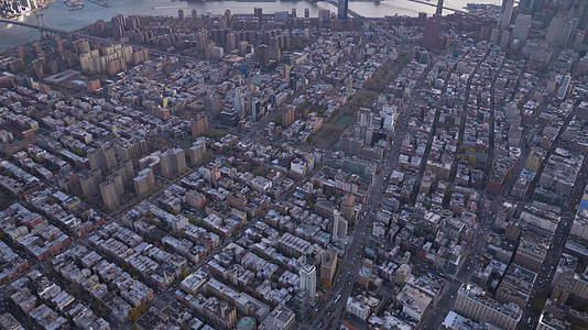曼哈顿下城街区的城市景观视频的预览图