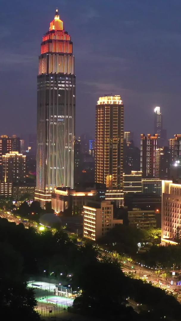 武汉城市夜景航拍视频视频的预览图