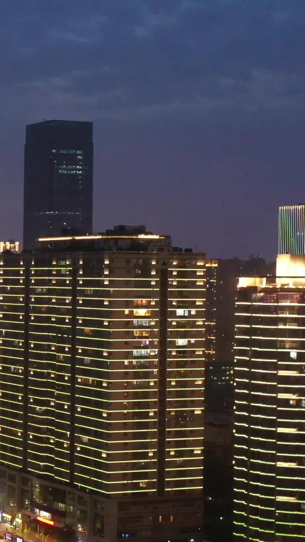 武汉城市夜景航拍视频视频的预览图