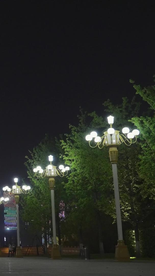 武汉地标历史博物馆建筑夜景街景人流素材视频的预览图