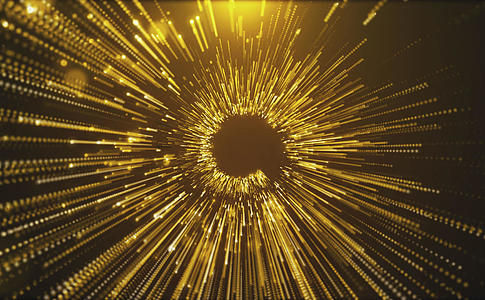 震撼发光金色粒子循环背景视频的预览图
