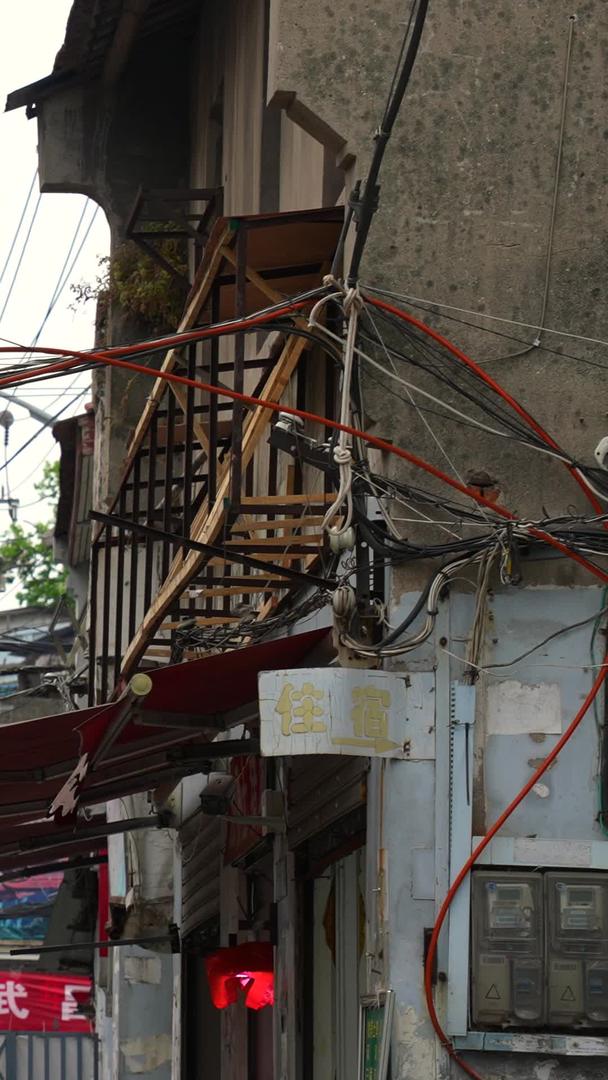 黄鹤楼老城区武汉城市地标古建筑街景素材视频的预览图