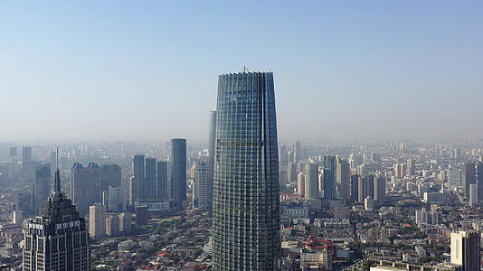天津市中心高楼群航拍4K视频视频的预览图