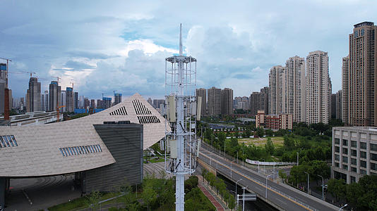 城市电信信号5G互联网基础设施科技数码44k素材视频的预览图