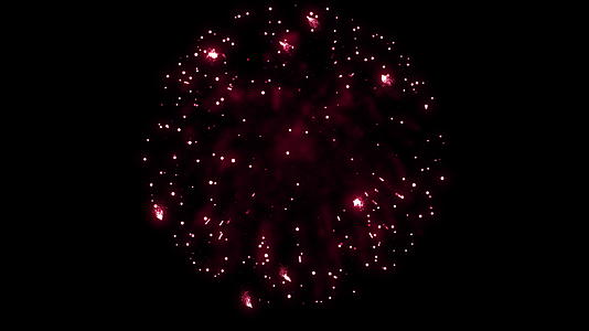 以红色恒星4k多彩的烟花在动视频的预览图