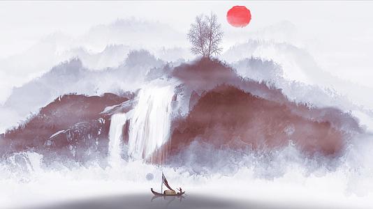 中国风水墨动态背景视频的预览图