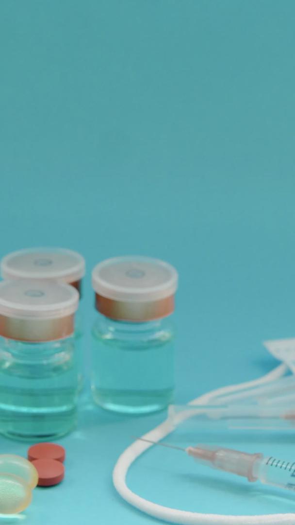 药品针筒用于医疗疫苗视频的预览图