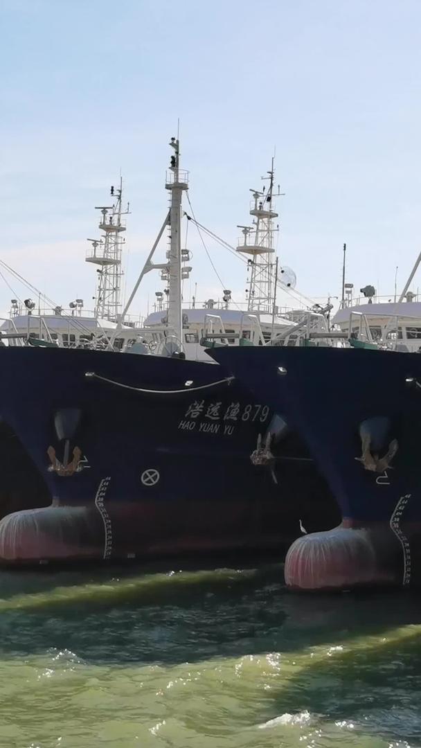 渔船停靠在码头上视频的预览图
