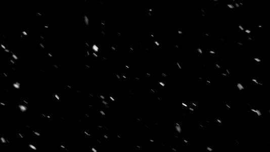 大雪纷飞雪花粒子视频的预览图