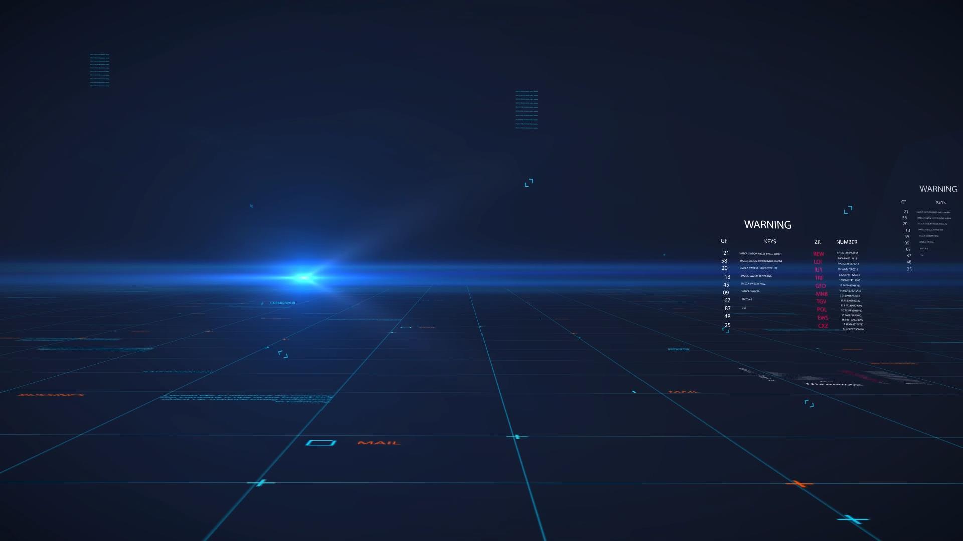 科技感蓝色动态视频背景元素展示视频的预览图
