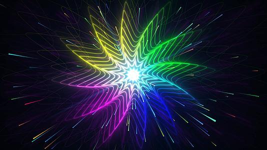 炫光粒子光环动态背景视频的预览图