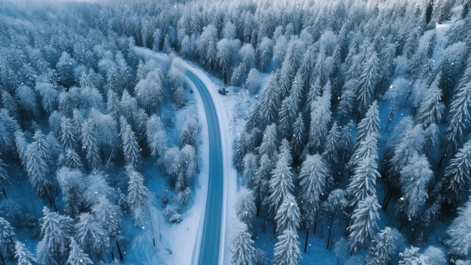 美丽的冬季森林背景视频视频的预览图