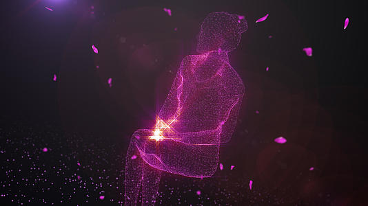紫色粒子女王节片头视频的预览图