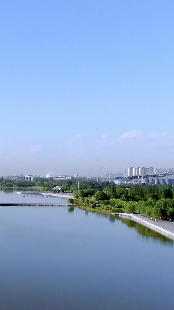 大同文淞湖生态公园航拍视频的预览图