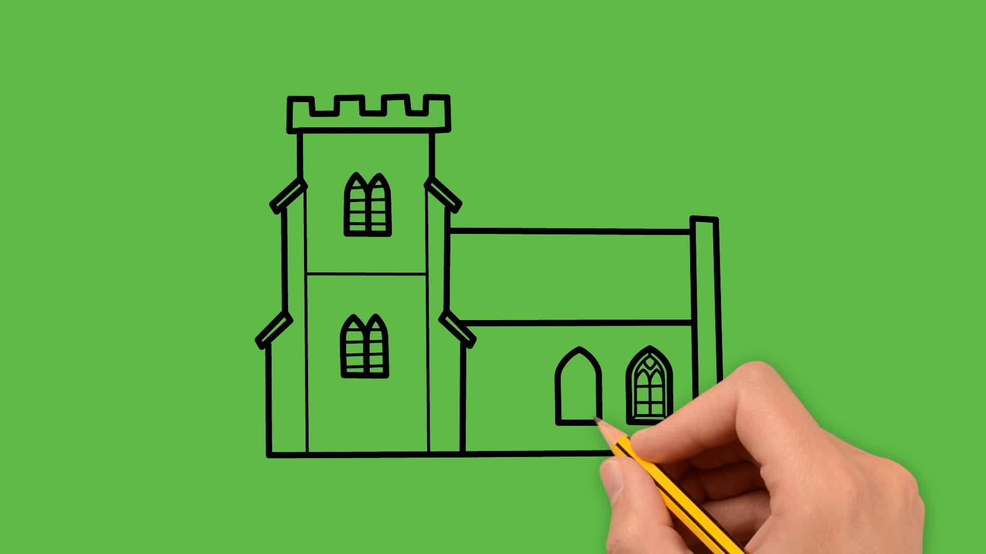 家庭画家在绿色背景上画出白色和黑色的组合视频的预览图