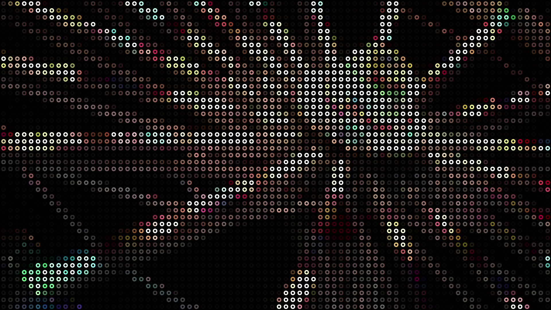 抽象数集闪光纹理动画由不同的圆和点组成视频的预览图