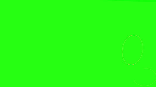 2d绿色背景上的平面黄色抽象技术几何视频动画视频的预览图