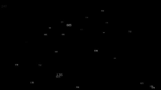 黑色背景hd快速移动数字的空格视频的预览图