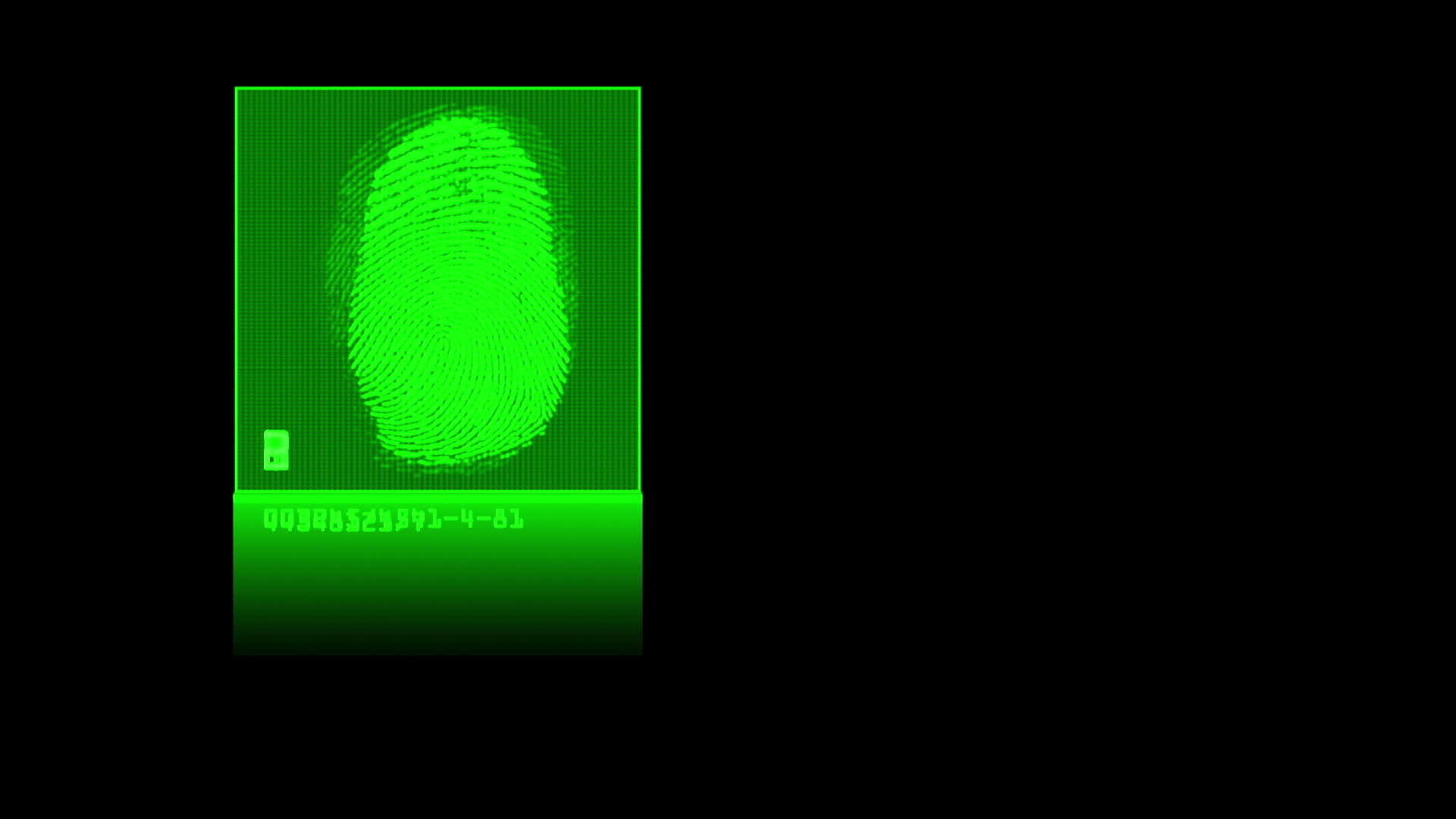 指纹扫描结果是动画效果的成功匹配视频的预览图