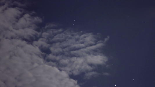 乌云在夜空中迅速飘过视频的预览图