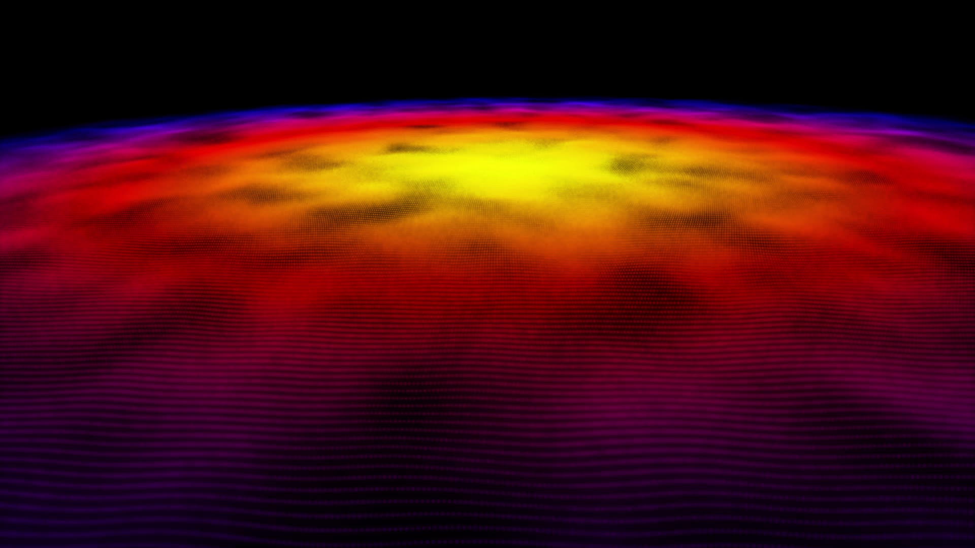 色波在空间背景中抽象颜色视频的预览图