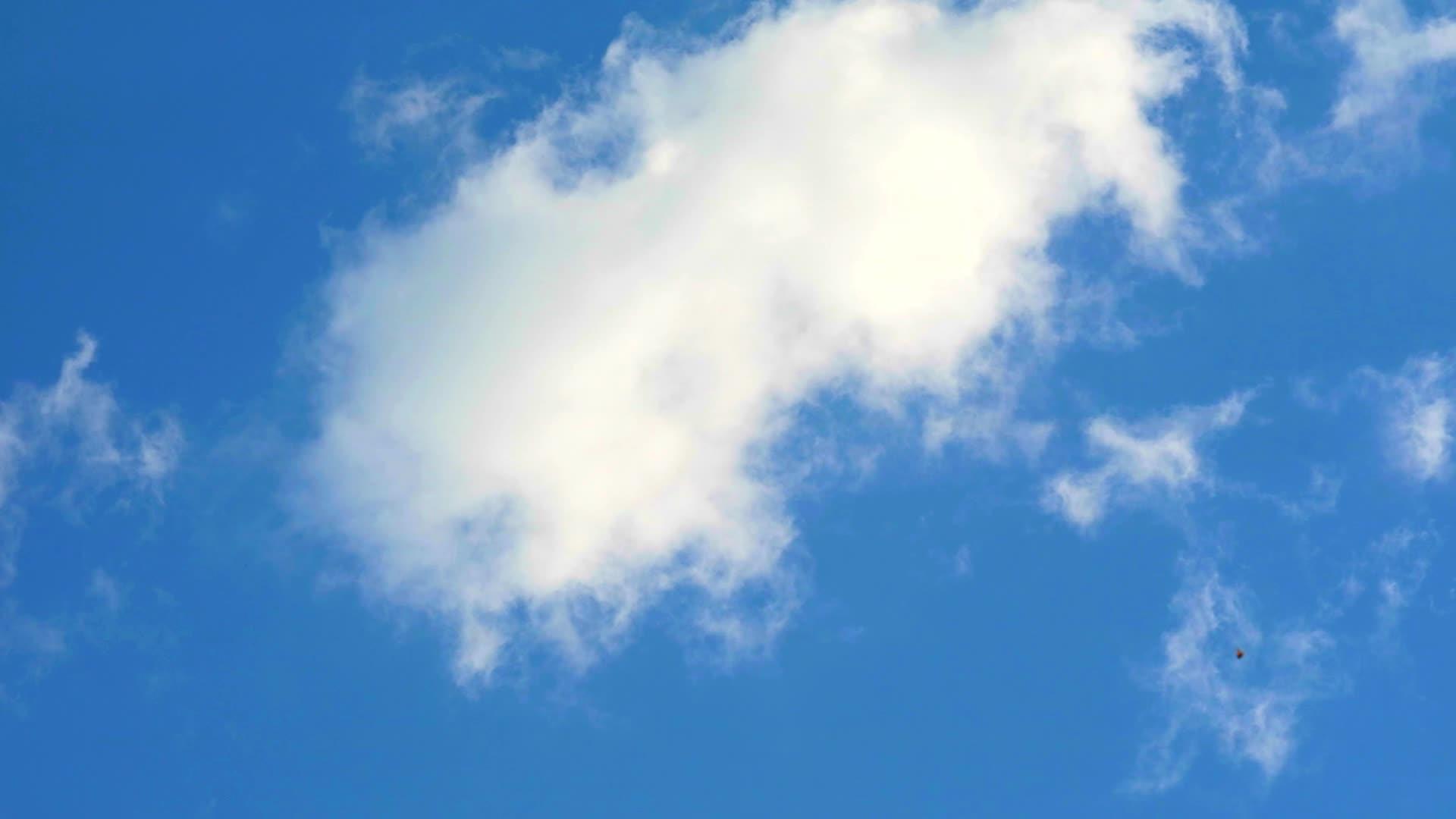 蓝天白云下云层延迟视频视频的预览图