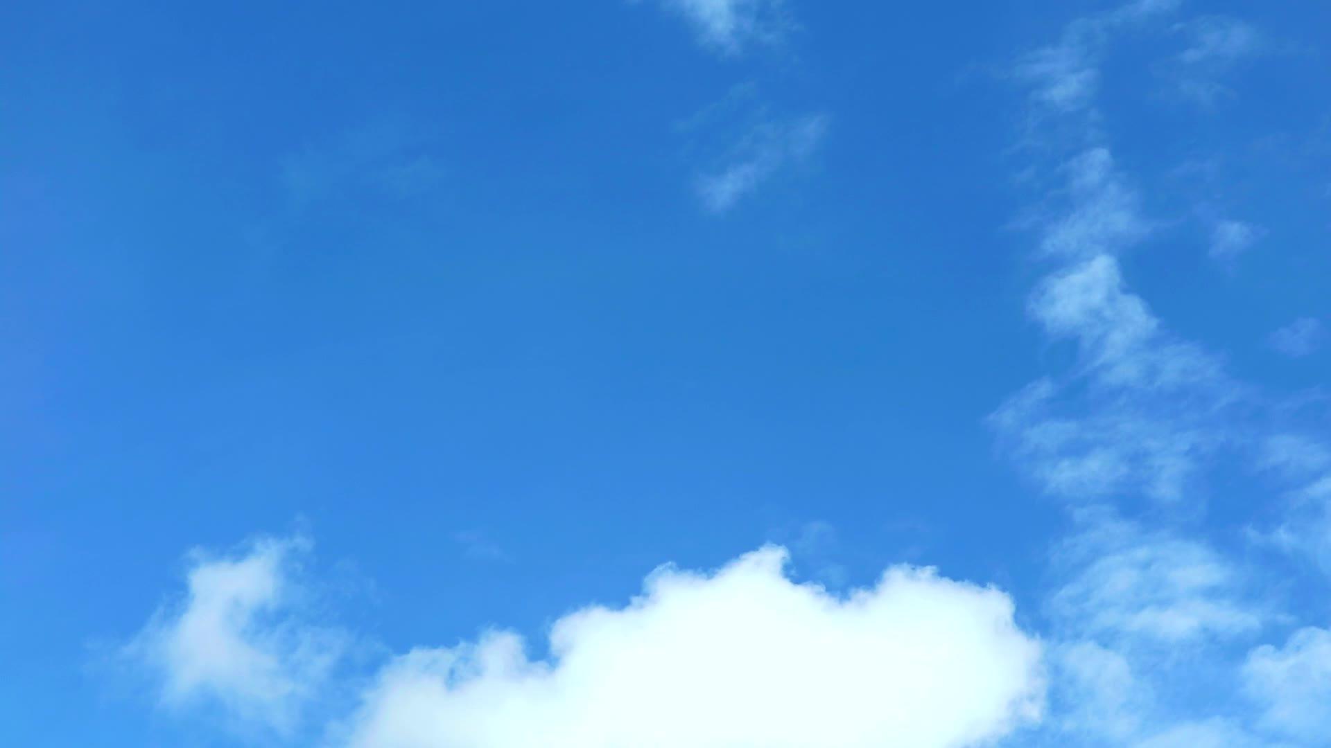 蓝天白云下云层延迟视频视频的预览图