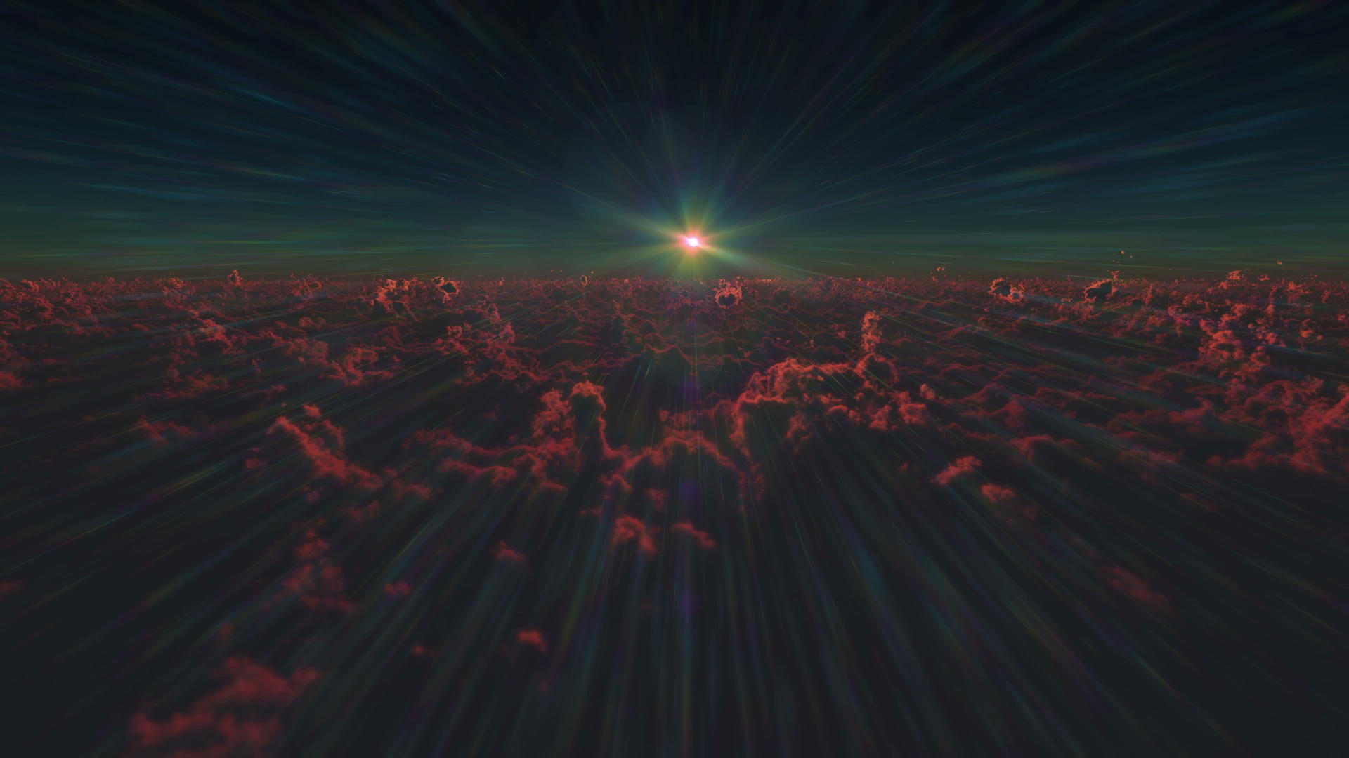 日出云上方的照射视频的预览图