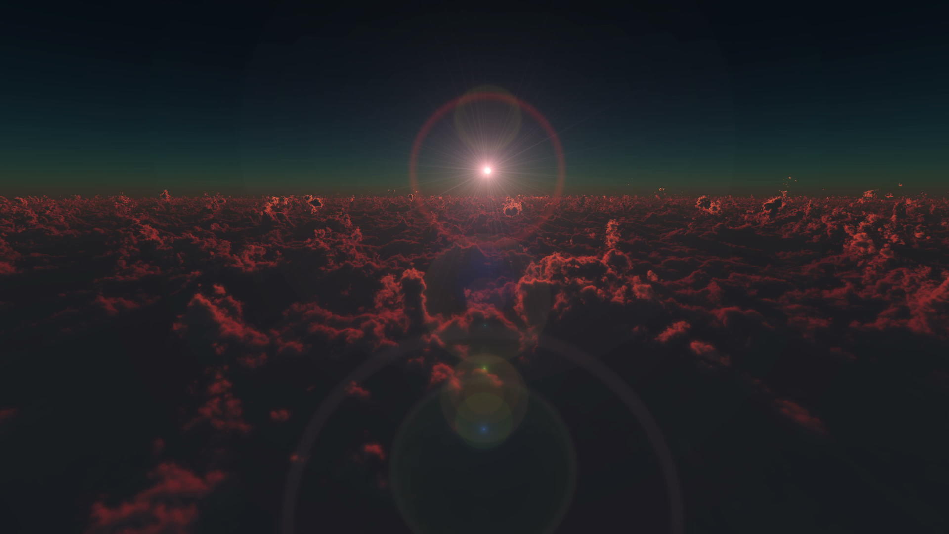 日出云上方的照射视频的预览图