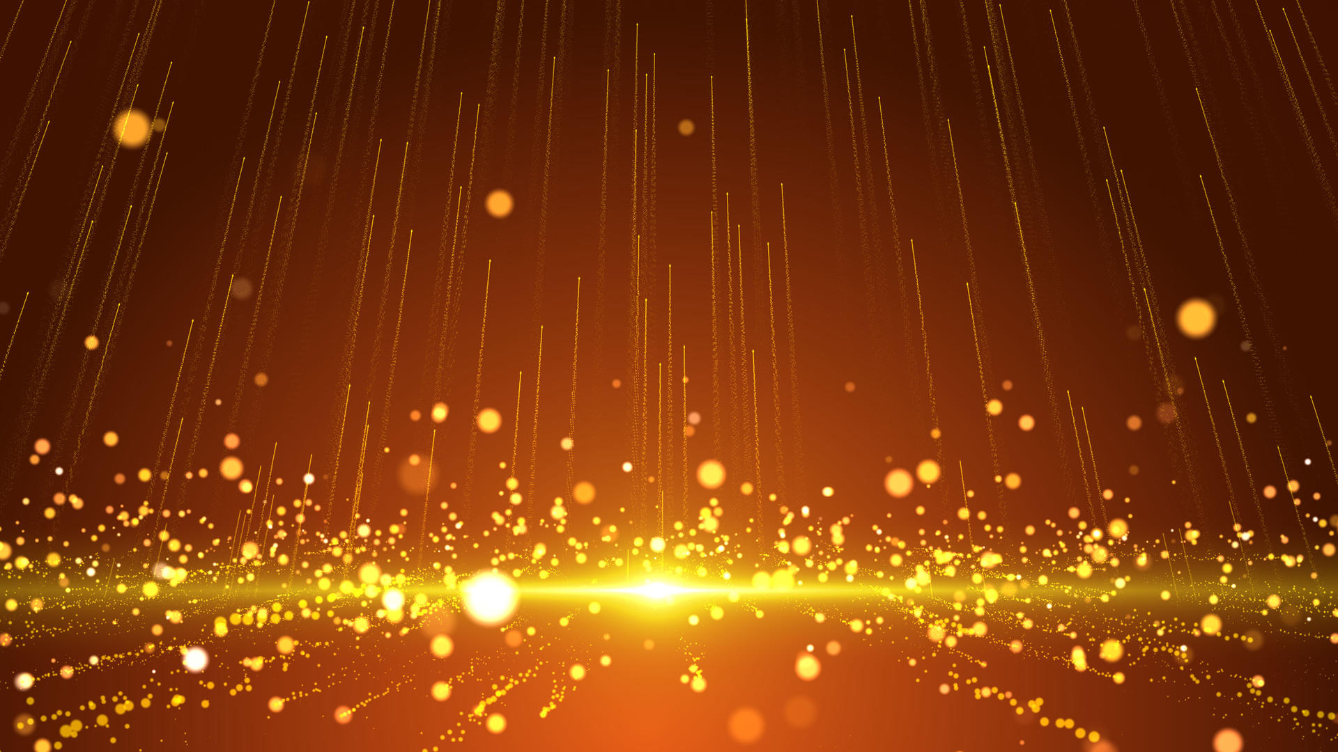 金色光效粒子颁奖背景4K视频的预览图