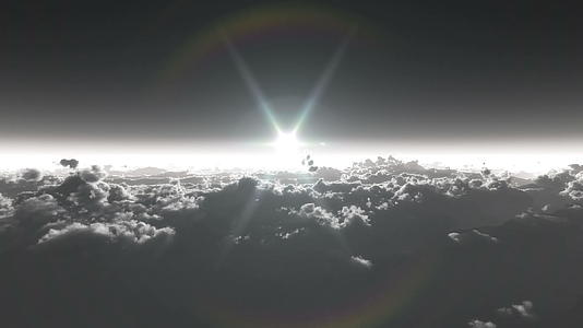 云层上的光芒视频的预览图