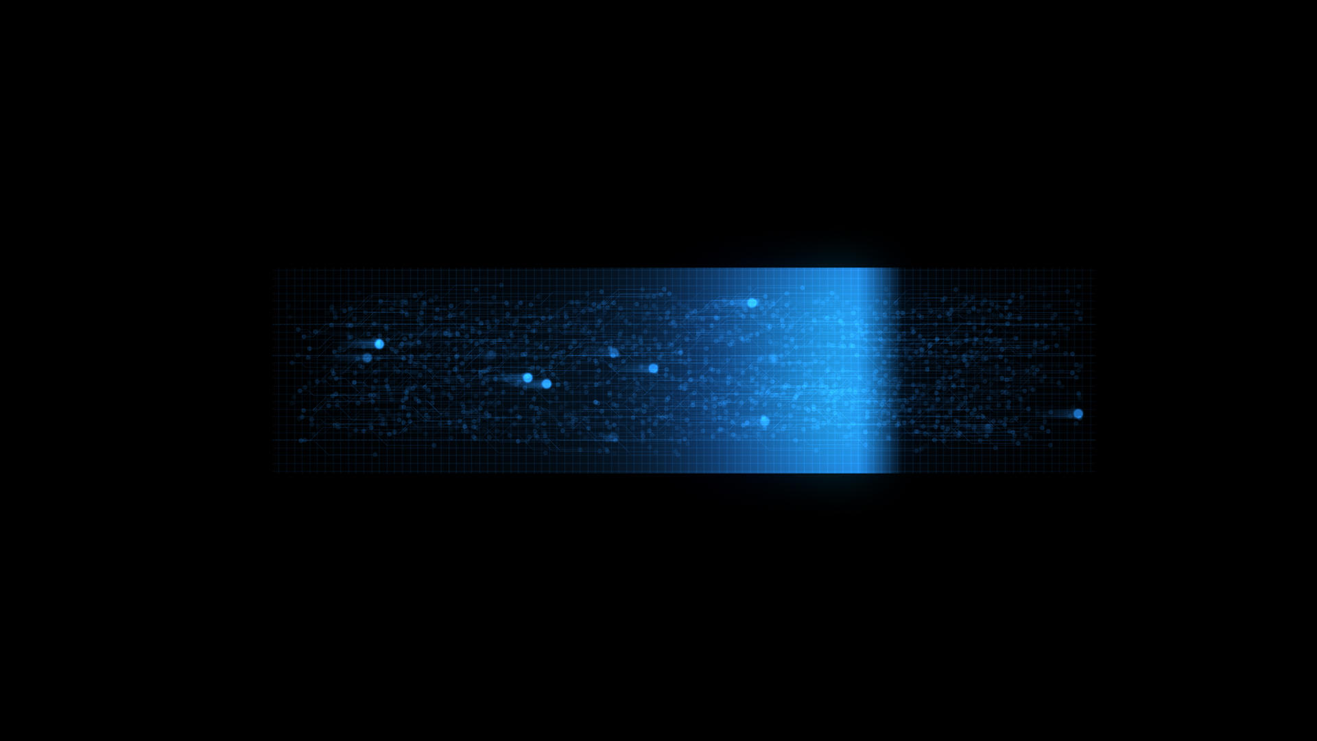 蓝色科技数字扫描偏移动画视频的预览图