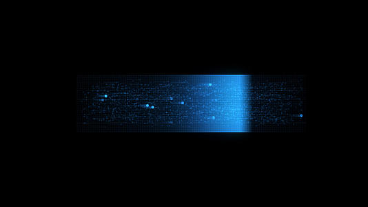 蓝色科技数字扫描偏移动画视频的预览图