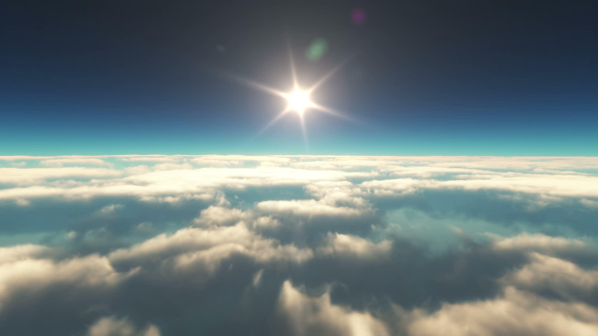 日落时云顶云海景观视频的预览图