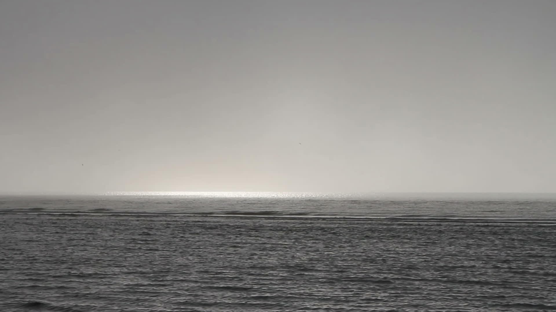 太阳照耀着雾中的海洋视频的预览图