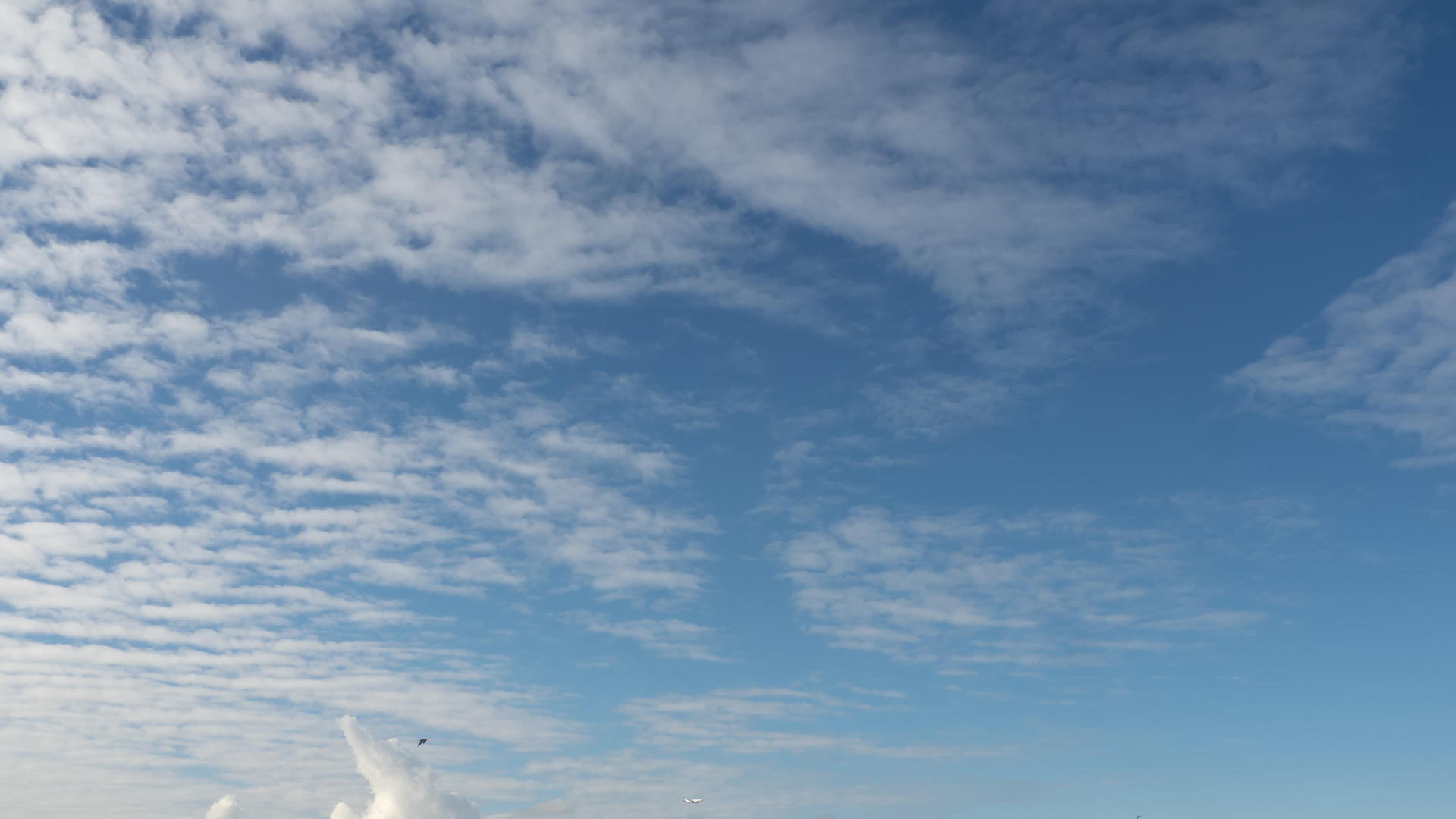 白云在蓝天中视频的预览图