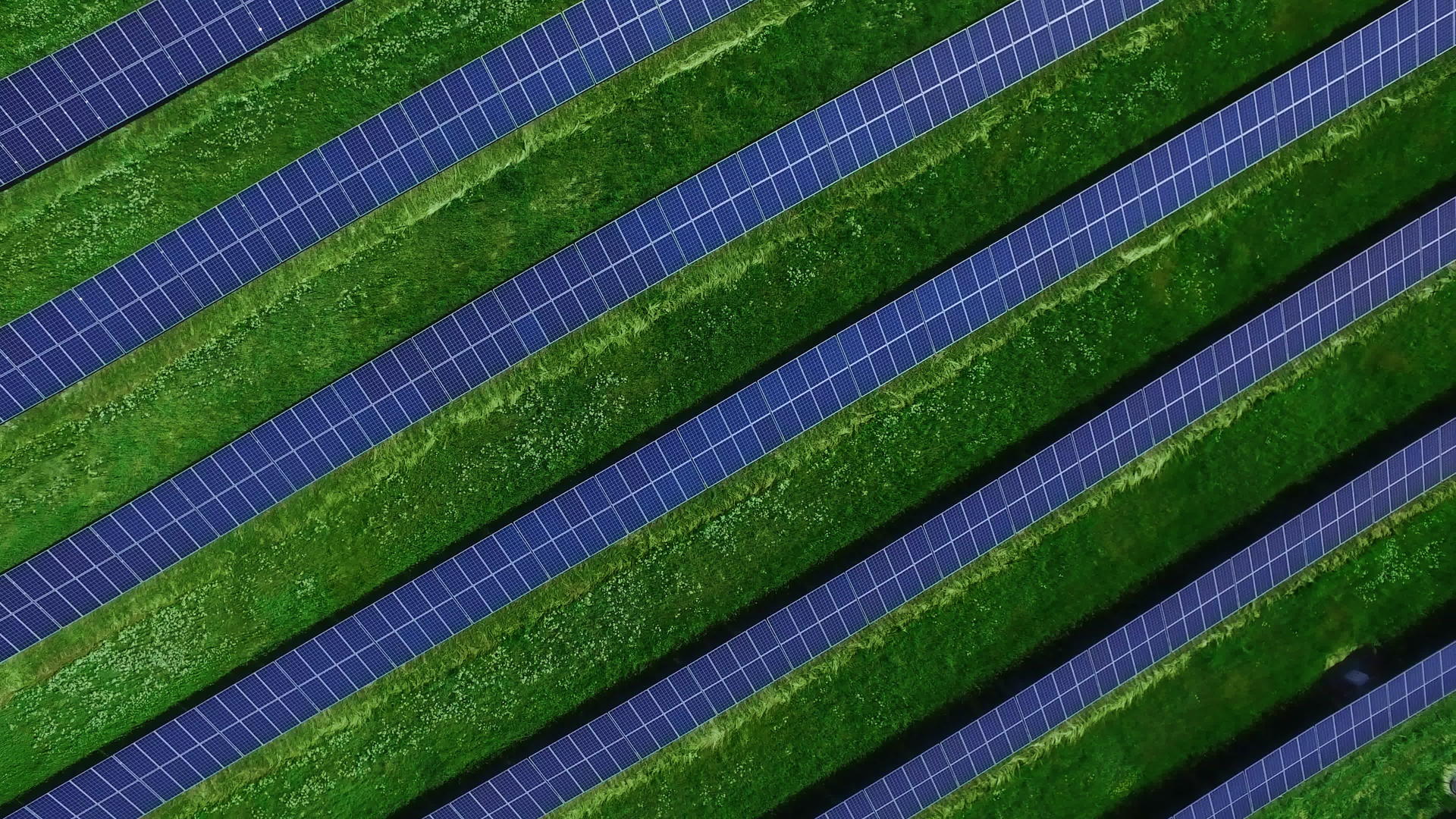 农村景观能源场太阳能电池板视频的预览图